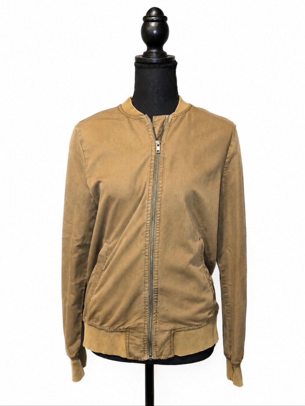 HINGE Designed in Seattle Bomber Jacket Army Green sz XS